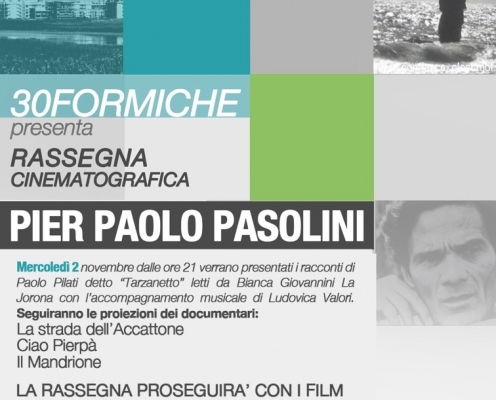 Rassegna Cinematografica PIERPAOLO PASOLINI + aperitivo (tutte le domeniche)